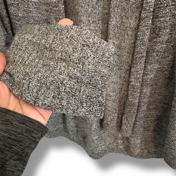 Express Women’s Black Marled Knit Open Cardigan Small Minimalist - Picture 6 of 6